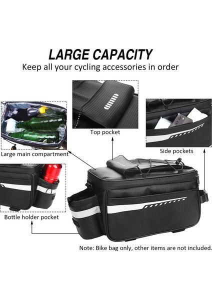 Su Geçirmez Isı Yalıtımlı Bisiklet Arka Raftı Çantası (Yurt Dışından) indirimleri