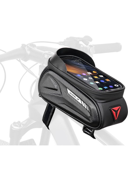 Sisli Dizgi ile Su Geçirmez Bisiklet Üst Tüp Çantası (Yurt Dışından)