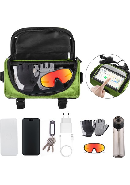 Bisiklet Sırt Kremi Çantası Çıkarılabilir Omuz Kremi Cep Telefonu Montajı (Yurt Dışından) modelleri