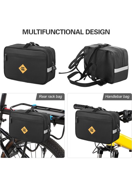 4.5l Su Geçirmez Bisiklet Arka Raket Çantası (Yurt Dışından) indirimleri