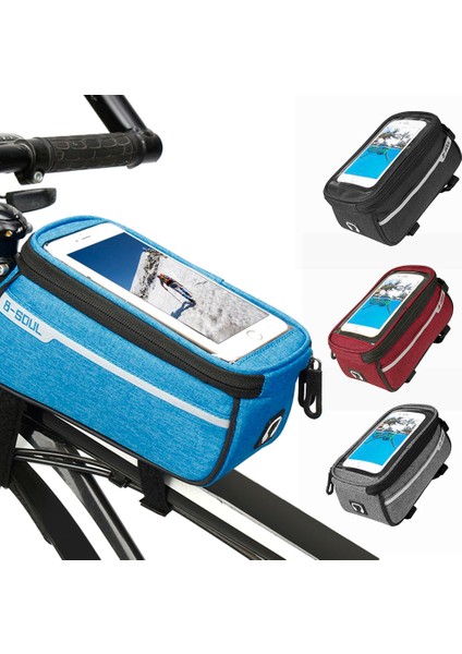 Mtb Bisikleti Üst Tüp Cep Telefonu Çantası 6" Ekranlı Kulaklık Delikli (Yurt Dışından) fiyatları