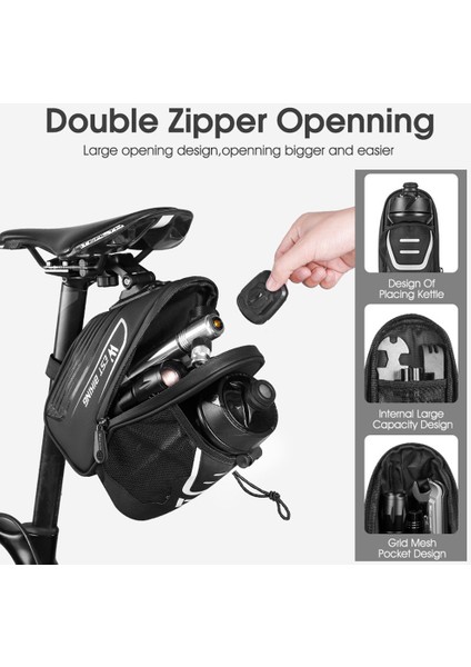 1.5l Büyük Kapasiteli Taşınabilir Su Geçirmez Bisiklet Saddle Çantası (Yurt Dışından) fırsatları