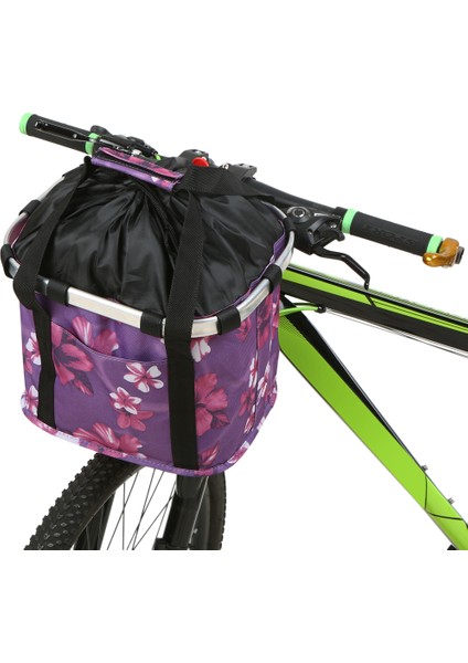 Şapkalanabilir Çiçek Desenli Evcil Hayvan Taşıyıcı Bisiklet Sepeti (Yurt Dışından) fırsatları