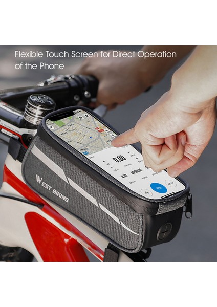 1l Yansıtıcı Dokunmatik Bisiklet Çantası (Yurt Dışından) indirimleri