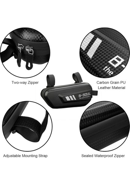 Su Geçirmez Bisiklet Üçgen Çantası Sert Kabuk (Yurt Dışından) indirimleri