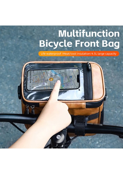 Çok Fonksiyonlu Bisiklet Sapa Çantası Su Geçirmez Isı Yalıtımlı (Yurt Dışından) fırsatları