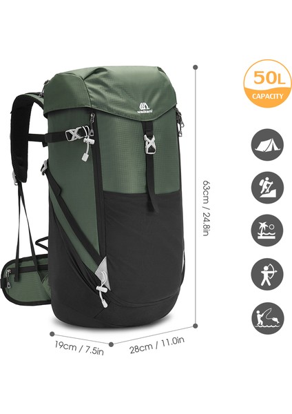 50L Dağcılık Sırt Çantası Su Geçirmez Büyük Kapasiteli (Yurt Dışından) fiyatları