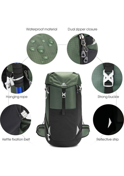 50L Dağcılık Sırt Çantası Su Geçirmez Büyük Kapasiteli (Yurt Dışından) fırsatları