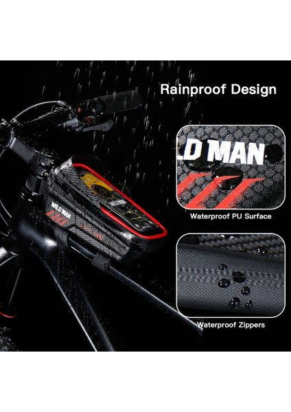 Bisiklet Telefon Çantası Su Geçirmez Dokunmatik Ekranlı (Yurt Dışından) indirimleri