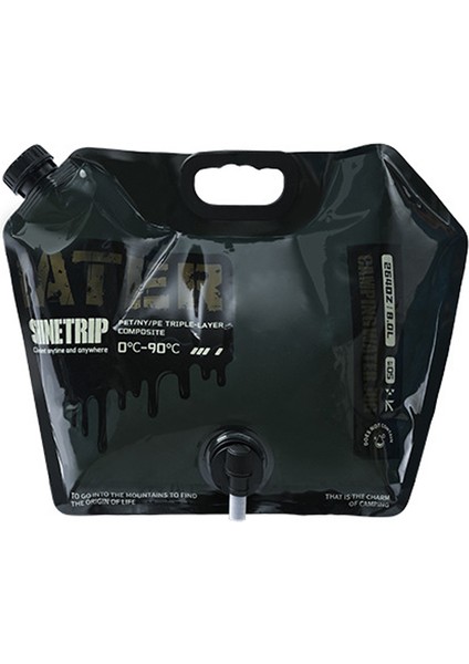 Açık Hava Kampı Taşınabilir Su Depolama Torbası Gıda Derecesi Malzeme Büyük Kapasiteli (Yurt Dışından)