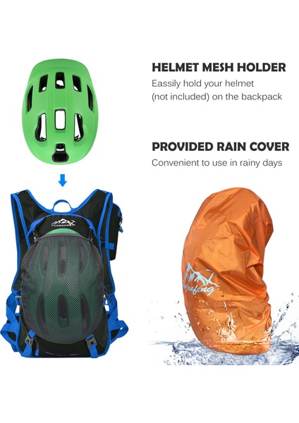 Yağmurluklu Bisiklet Sırt Çantası ve Kask Ağı (Yurt Dışından) indirimleri