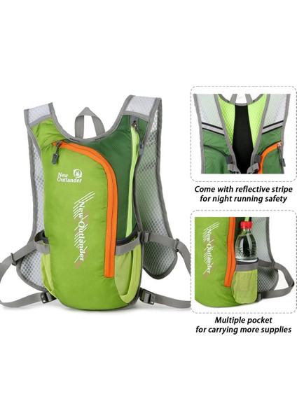 Yürüyüş, Koşu ve Bisiklet Sürüşü Için Nefes Veren Yansıtıcı Hidrasyon Sırt Çantası (Yurt Dışından) modelleri