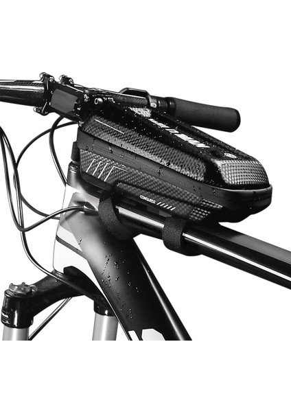 Bisiklet Çerçeve Çantası Yağmura Dalı Çift Fermuar Deseni (Yurt Dışından)