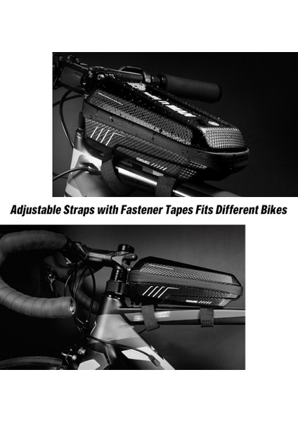 Bisiklet Çerçeve Çantası Yağmura Dalı Çift Fermuar Deseni (Yurt Dışından) indirimleri