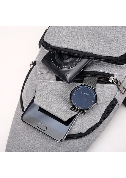 Erkeklerin Kumaş Yaka Çanta (Gölge Gri) (Yurt Dışından) fiyatları