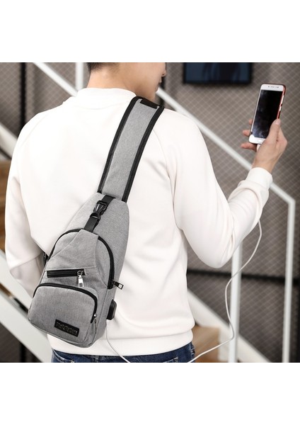 Erkeklerin Kumaş Yaka Çanta (Gölge Gri) (Yurt Dışından) fırsatları