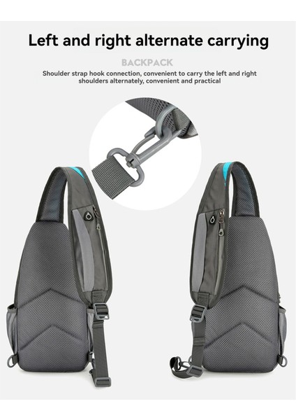 Erkekler Için Yürüyüş Için USB Kulaklık Bağlantılı Krossbodi Sırt Çantası (Yurt Dışından) indirimleri