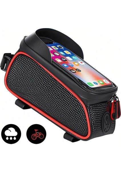 Mtb Yol Bisikleti Su Geçirmez Üst Tüp Bisiklet Çantası (Yurt Dışından)