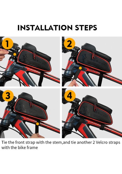 Mtb Yol Bisikleti Su Geçirmez Üst Tüp Bisiklet Çantası (Yurt Dışından) fiyatları