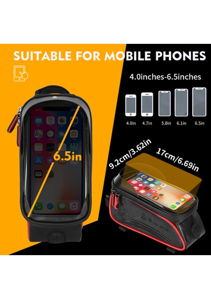 Mtb Yol Bisikleti Su Geçirmez Üst Tüp Bisiklet Çantası (Yurt Dışından) modelleri