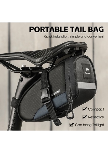 Bisiklet Saddle Tüp Çantası Su Geçirmez Büyük Kapasiteli (Yurt Dışından) fırsatları