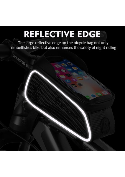 Mtb Yol Bisikleti Su Geçirmez Dokunmatik Ekranlı Üst Boru Çantası (Yurt Dışından) fırsatları