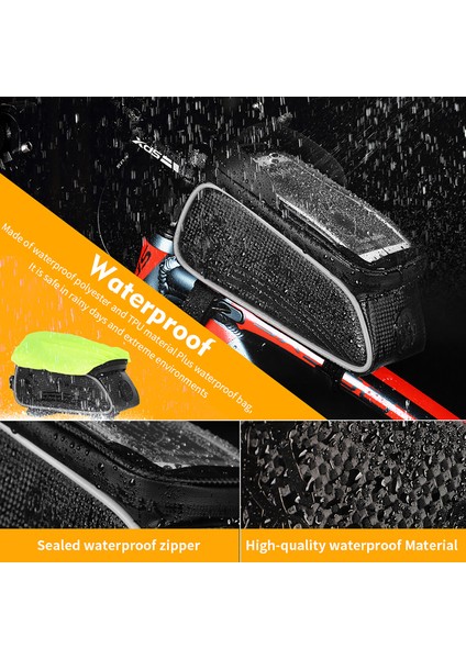 Mtb Yol Bisikleti Su Geçirmez Dokunmatik Ekranlı Üst Boru Çantası (Yurt Dışından) indirimleri