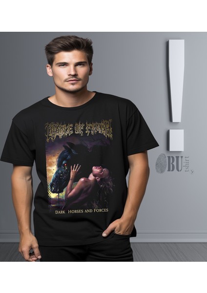 'cradle Of Filth – Dark Horses And Forces‘ Baskılı 'regular-Fit' Unisex Tişört modelleri