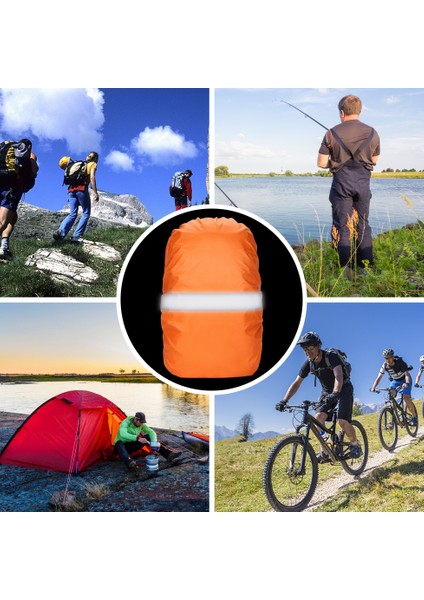 Bisiklet Sırt Çantası Kapağı Yansıtıcı Şeritli Su Geçirmez (Yurt Dışından) modelleri