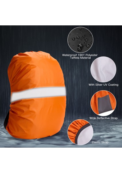 Bisiklet Sırt Çantası Kapağı Yansıtıcı Şeritli Su Geçirmez (Yurt Dışından) fırsatları