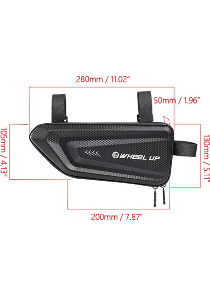 Wheel Up Bisiklet Ön Çerçeve Çantası Sert Kabuklu Su Geçirmez (Yurt Dışından) modelleri