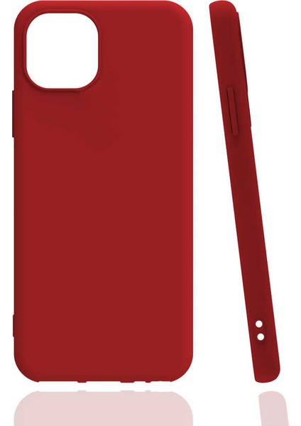 Apple iPhone 13 Mini Kılıf Rntc Biye Silikon-Kırmızı