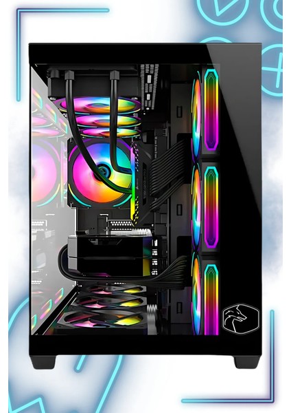Ryzen 7 5700X - Rtx 4060 - 32 GB Ram - 1 Tb Nwme - Oyuncu-Yayıncı Kasası Masaüstü Bilgisayarı