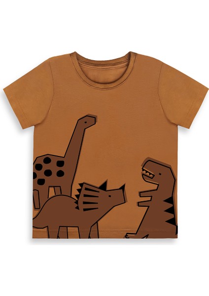 Dinozor Erkek Bebek T-Shirt Kaşkorse Şort Takım