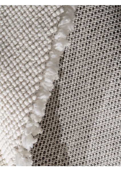 Azura İskandinav Salon Halısı Mutfak Halısı Yolluk Bukle Dokuma Halı Tozumaz Beyaz Halı AZR-07 modelleri