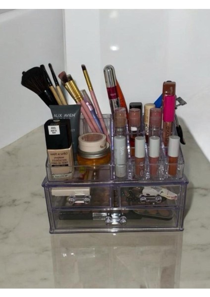 3 Çekmeceli Makyaj Düzenleyici Organizer Set