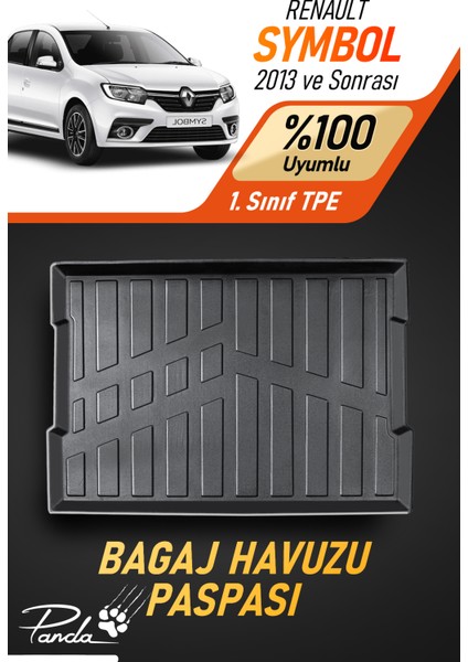 Renault Symbol 2013 Sonrası 4d Havuzlu Bagaj Havuzu