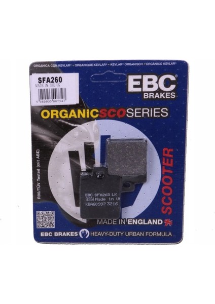 Pıaggıo Mp3 250 Ebc Organik Ön Fren Balata