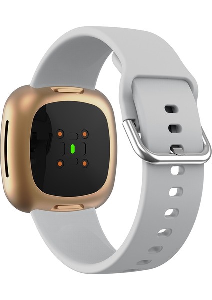 Fit Versa 3 Silikon Kordonlu Saat Gri Için (Yurt Dışından) fırsatları