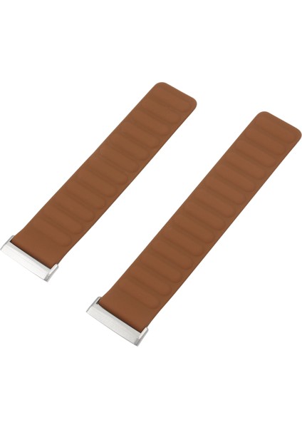 Fitbit Versa 4/3 / Sense 2 Kahverengi Için Silikon Manyetik Kayış (Yurt Dışından) modelleri