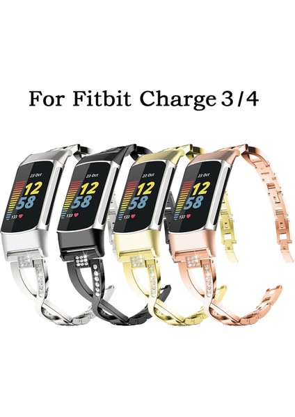 Fit Charge 3/4 Siyah Için Metal Saat Bandı (Yurt Dışından) fırsatları