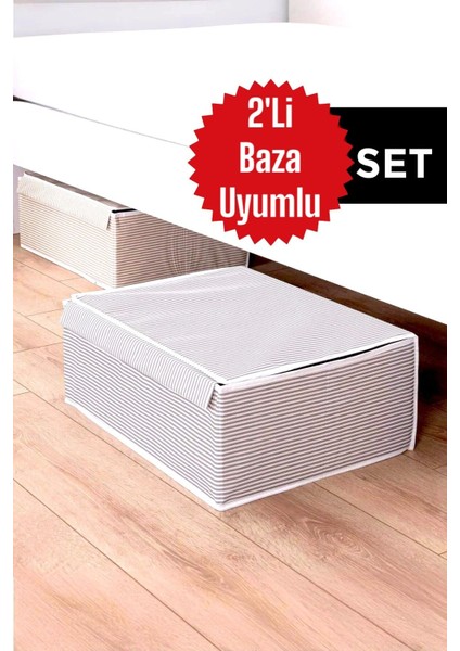 2 Adet Saklama Kutusu 50 x 40 x 19 cm