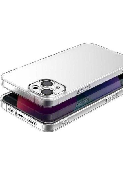 Apple iPhone 14 Plus Kılıf Şeffaf Sert Pc Rntc Vayt Kapak-Renksiz