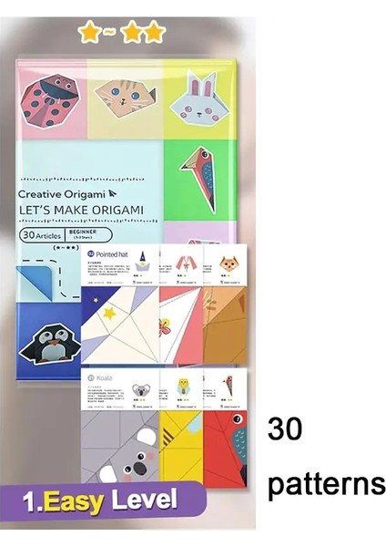 Origami Kiti 30/96 Sayfalar Origami Kağıt Zanaat Rehber Kitabı Diy Sanat Zanaat Projeleri Yeni Başlayanlar Için Malzemeler Çocuklar Çocuklar Erkek Kızlar Kızlar: 30 Sayfa (Yurt Dışından)