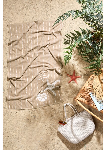 Sun Beige Sand Plaj Havlusu 90X150 cm