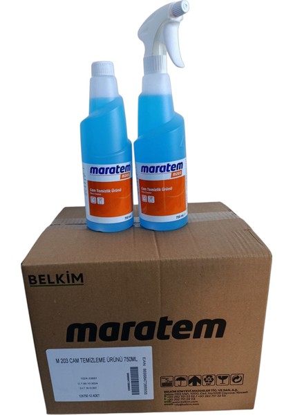 Maratem M 203 Cam Temizleme Ürünü 12x750 ml
