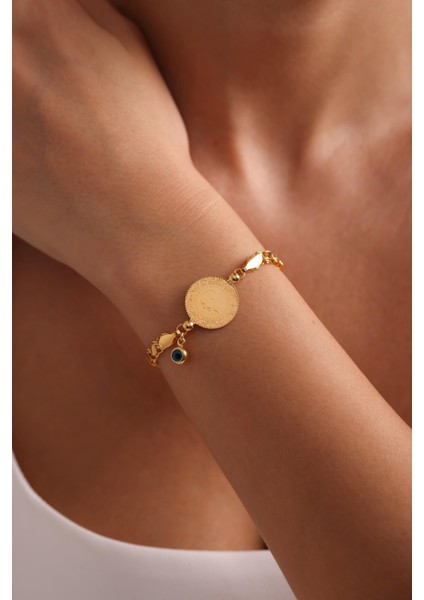 14 Ayar Pullu Çeyrekli Bileklik fiyatları