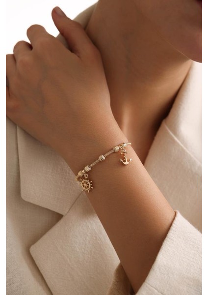 Tekin Seyrekoğlu Charmlı Altın Bileklik modelleri