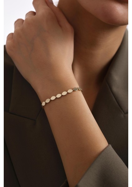 14 Ayar Badem Altın Bileklik