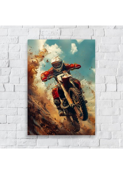 Anime Metal Poster Parlak Göz Alıcı Renkler - Cennet Şelalesi Doğanın Muhteşemliği